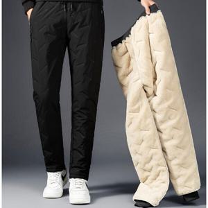 양털 패딩 일자 조거 팬츠 남자 방풍 방한 방수 슬랙스 기능성 입체 디자인 바지 (2장이상추가할인)