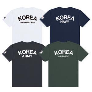 남성 여성 아미 ROKA/ROKAF/ROKMC/ROKN 코튼 쿨링 라운드반팔 티셔츠 S-7XL