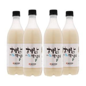 삼산주조장 해남찹쌀생막걸리 9도 750ml x4