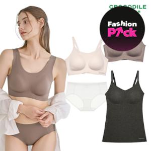 (20%+7%쿠폰) 크로커다일 모달/쉘론 패드일체형 브라/브라탑/팬티 BEST