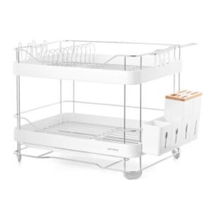 뉴스페이스 식기 건조대 2단 확장형 싱크대 설거지 그릇 접시 정리대