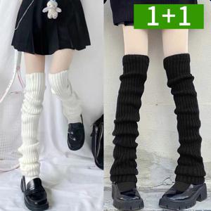 1+1 롱 레그워머 발토시 니삭스 여성 겨울 니트 레그 워머 양말