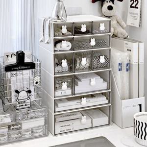 래빗 데스크 오거나이저 책상 화장품 소품 서류 정리함 수납함 사무실 책상위 미니서랍 정리용품 SP020