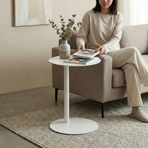 인테리어 철제 원형 사이드 소파 침대 테이블 3color 쇼파 거실 협탁 티테이블