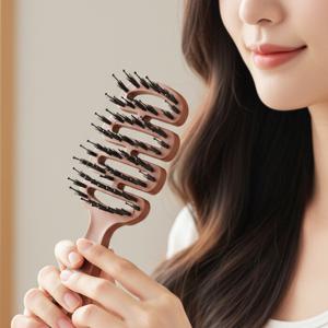 볼륨케어 비단결 헤어브러쉬 두피마사지