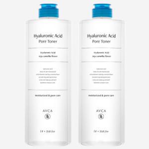 1+1 아브카 히알루론산 대용량 토너 1000ml (총 2개) 1리터 짐승 토너