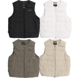 2025 FW 내셔널지오그래픽 여성 헤론 U넥 경량 구스다운 베스트 패딩 조끼