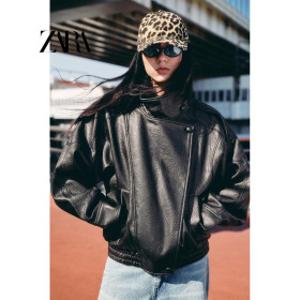 ZARA 자라 TRF 하이넥 레더 점퍼 4391 872 4391872 800