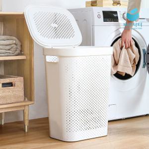 플라스틱 빨래바구니 세탁바구니 사각 빨래통 햄퍼 대용량 세탁물 보관함