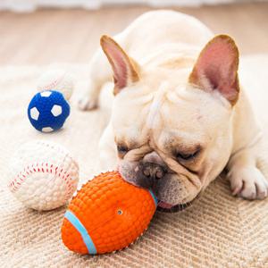 강아지 장난감 공 스포츠 놀이 축구 야구 배구 럭비 공 4종