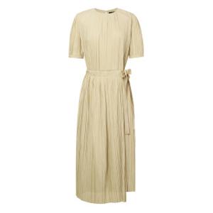 24FW NEW 컬러 베이지 스트랩 세트 반팔 플리츠 롱원피스 JSDR4C500I2