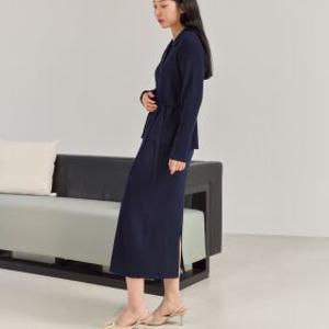 Muse12로엔 골지 니트 스커트 세트