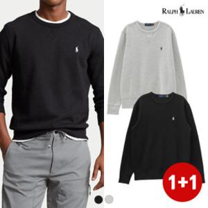 폴로랄프로렌 남녀공용 베이직 로고 맨투맨 (1+1)