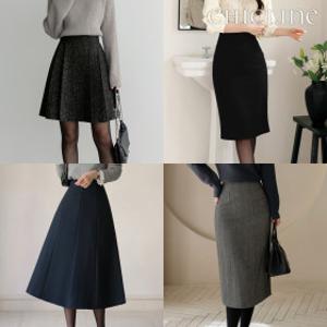 겨울신상/빅사이즈추가/스커트/H라인/플레어/미디/정장/미니/쉬폰/오피스/하객룩/빅사이즈스커트/철릭