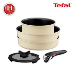 테팔 매직핸즈 인덕션 크렘 드 버터 5종 세트 프라이팬 냄비