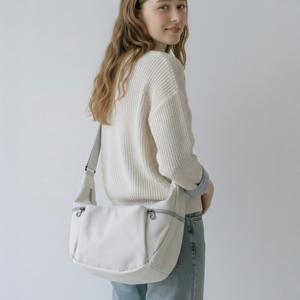 나일론 유럽여행 크로스백 해외 크루아상백 반달 가방 SN70567