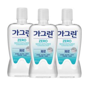 가그린 제로 820ml 3개