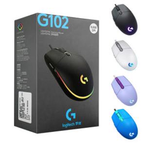 G102 유선 게이밍 저소음 마우스 게임용 게임 컴퓨터 사무용 병행 정품