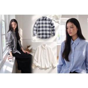 (광주신세계)남여 신학기/봄맞이 베이직/체크/크링클 셔츠 4종택일(PHF3WC1083202220862089)