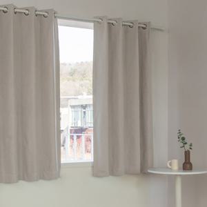 다크모카 100% 빛차단 양면 창문 암막커튼 2장