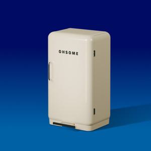 OHSOME 오썸 인테리어 냄새차단 쓰레기통 휴지통 종량제 호환 크림바닐라 25L 출산 선물