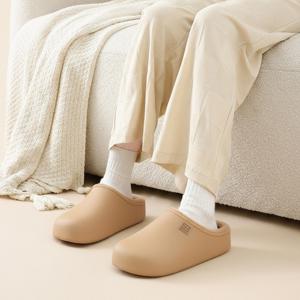 여성 발편한 겨울 털 실내화 따뜻한 EVA 방수 기모 슬리퍼 실내외 겸용 퍼슈즈
