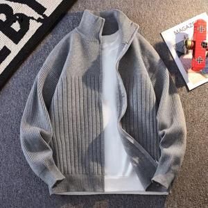 휠렉스 남성 하이넥 집업 루즈핏 니트 가디건