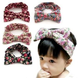 [아랑로랑] W플라워가든니트 아기헤어밴드