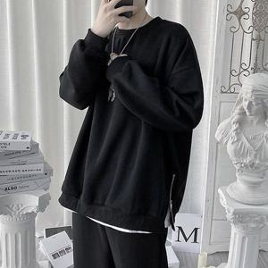 [잇백잇슈] 남여공용맨투맨티셔츠 밑단지퍼 오버핏