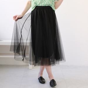 [웬디즈갤러리]티프니 망사 스커트 ISK112