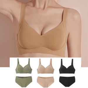 들뜸없는 노와이어브라팬티세트 편한브라팬티