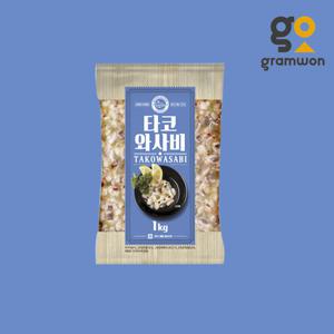 오리지널 타코 와사비 1kg 고래미 토핑 안주 타코와사비