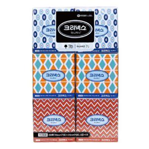 크리넥스 미용티슈 미니맥시 (250매) 6각