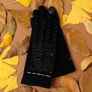 물방울 모양 슬림한 여성장갑 퍼안감 기모장갑 겨울룩