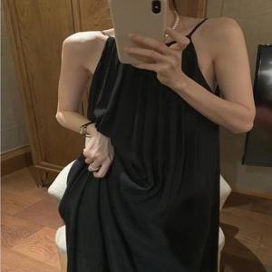 G126078_하늘하늘 셔링끈나시 백리스원피스 비치원피스