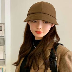 여성 겨울 패션모자 안감 퍼 소프트 벙거지 골프모자