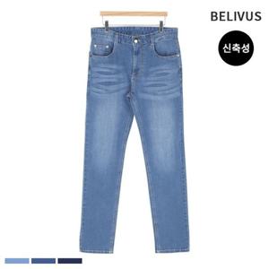 빌리버스 남성 청바지 일자 데님 팬츠 BWS034 남자 스판 바지