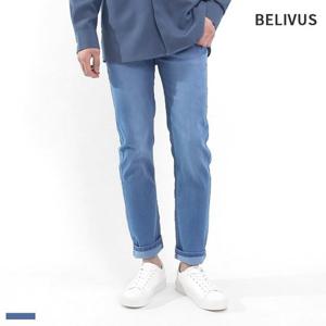 빌리버스 남자 청바지 일자 데님 팬츠 BWS044 남성 스판 밴딩 바