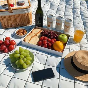 등산용 방수 피크닉 체크 돗자리매트 M 150x200cm