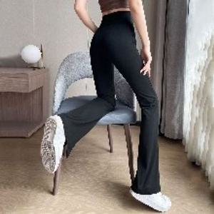 나팔 124000101 하이웨스트플레어팬츠 밴딩 밴딩팬츠 청