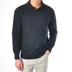 YKR2012 모던캐시 카라티셔츠 도톰한 두께감의 댄디니트