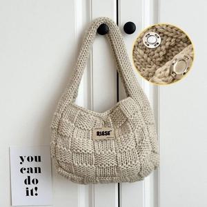 경량 니트 숄더백 가을가방 겨울가방 데일리 토트백