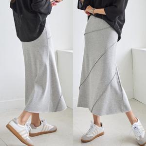 [나크21] (55~99) 오버로크 밴딩 롱 스커트 KO51-P-07