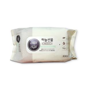 하늘선물물티슈(100매 리필) 대용량물티슈 아기 유아 신생아 물티슈100매