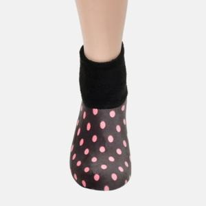 벨벳카바 여성 덧신 도트패턴 보온덧신 실내양말