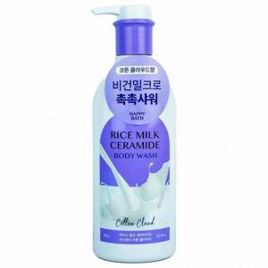 해피바스 라이스 밀크 세라마이드 바디워시 코튼 클라우드 650g