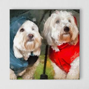 아트박스/꾸밈 cx463-유화처럼_비오는날_노프레임액자