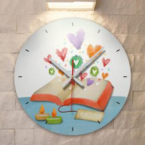 아트박스/꾸밈 cb293-사랑이피어나는성경책_인테리어벽시계