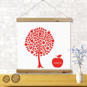 아트박스/꾸밈 cg221-우드스크롤_60CmX60Cm-과일나무들