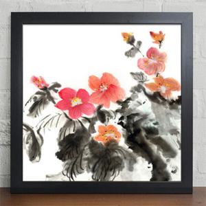 아트박스/꾸밈 cv219-동양화_전통그림꽃_인테리어액자